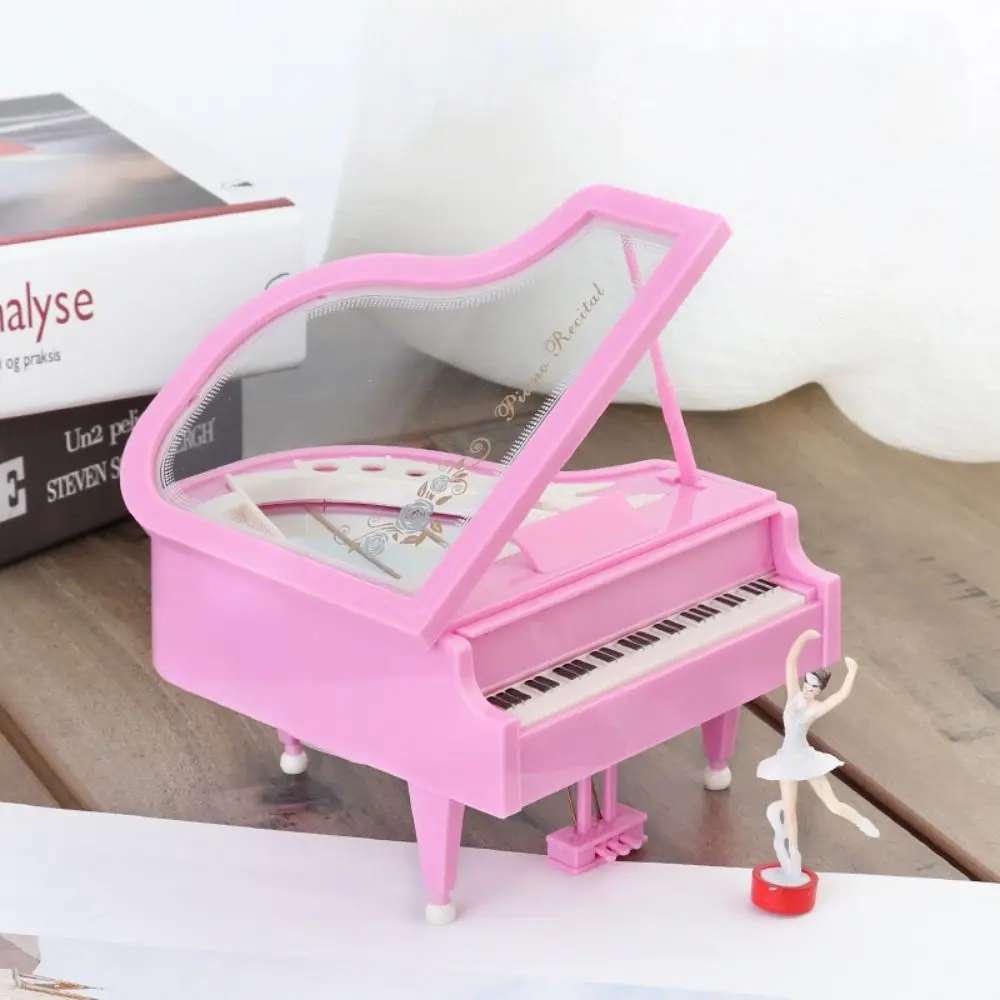 

Creative Plastic Ballerina Girl Music Box Ballerina Girl Exquisit Mini Piano Music Box Mini DIY Music Box Toy Cake Baking Decor