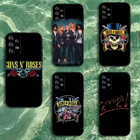 Band G-Guns N Roses Phone Case For Samsung Galaxy A20,A21s,A22,A31,A32,A52,A53,A72,73,A80 Soft Black Cover