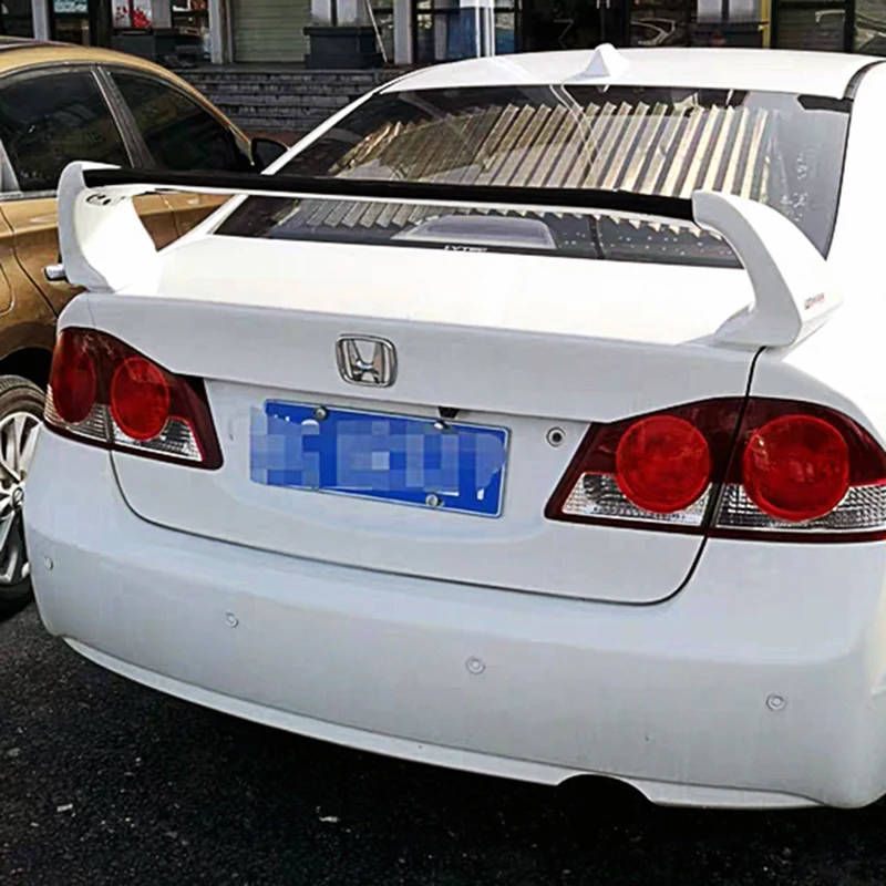 ホンダシビック用光沢のある黒のABSスポイラー,fd2,ボディキット,リア