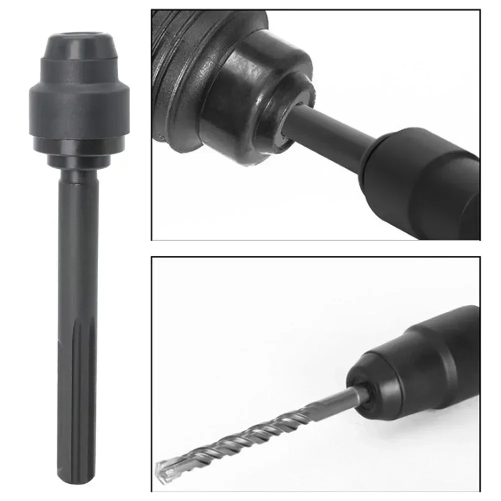 

Hammer Tool Drill Bits Converter Adapter Converter Chuck Adapter Adapter 1pcs Black Rust Proof Rotary Hammer Drill Bit