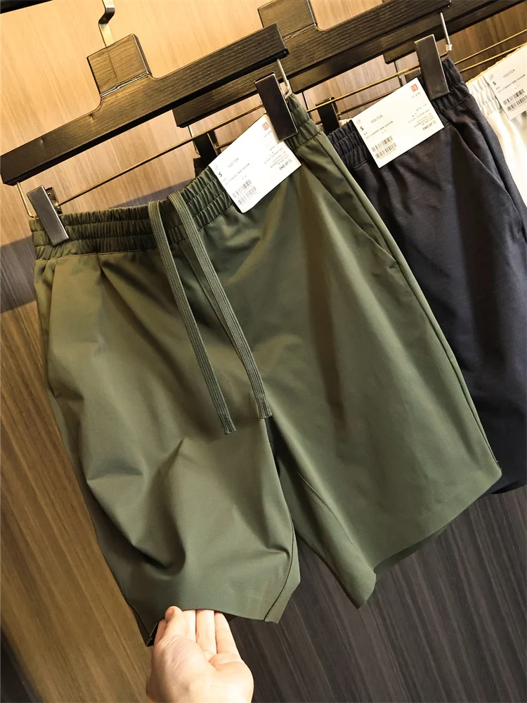 

Мужские модные цветные эластичные лыжи для талии Wetn, впитывающие клеевые летние рта, брюки с пятью точками, повседневные рта