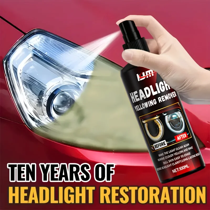 Professional Car Headlight Restoration Kit, Repair Oxidized, Faded, Blurred Headlights,Enhance Clarity,Easy Use,High Performance