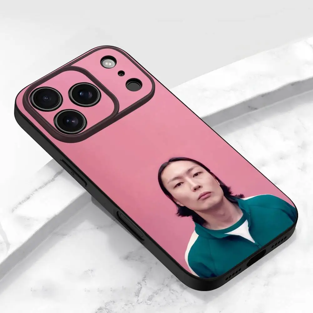 حافظة هاتف R-Roh Jae Won لهاتف iPhone 17,16,15,14,13,12,11,Pro,Max,Plus,E,Air,Mini غطاء أسود واقٍ