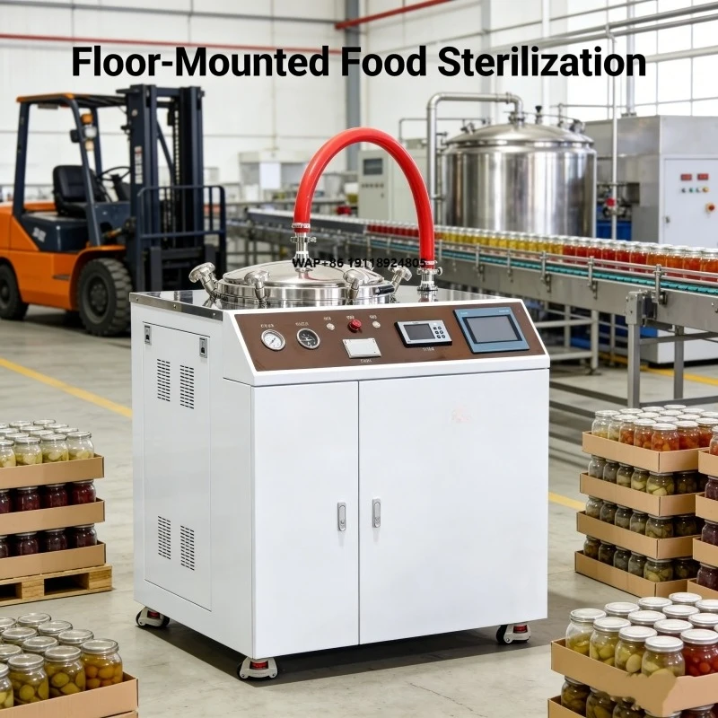 Vertical Type Precision Water Bath Sterilizer 100L Capacity for Food Factory Laboratory with Data Logger