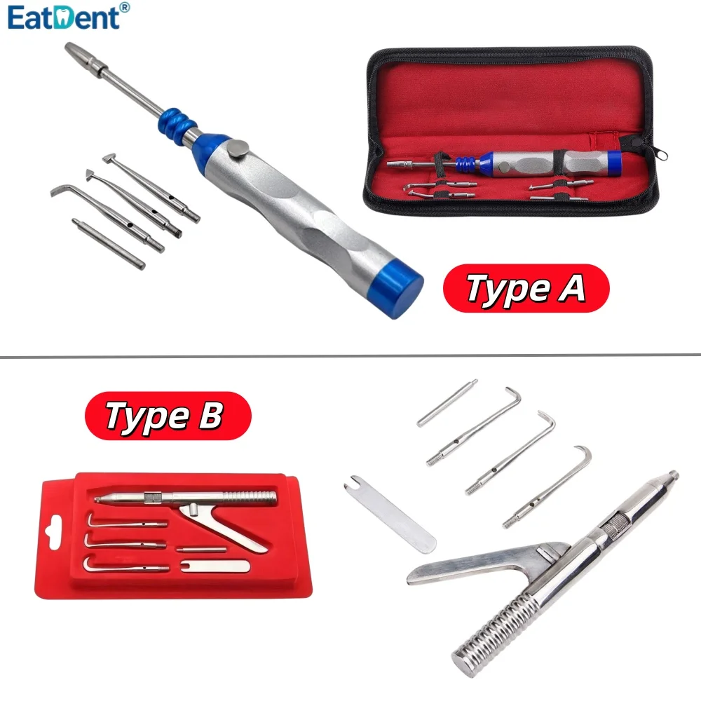 Dental Automatic Crown Remover Set Multi position Adjustable Pressure，Crown Teeth Restoration Tool Dentistry Instrument