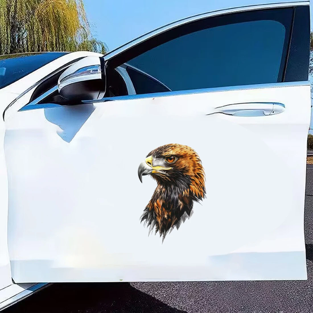 Three Ratels RR902 Watercolor tiger shark eagle rhinoceros beast animal personality stickers room decoration car stickers