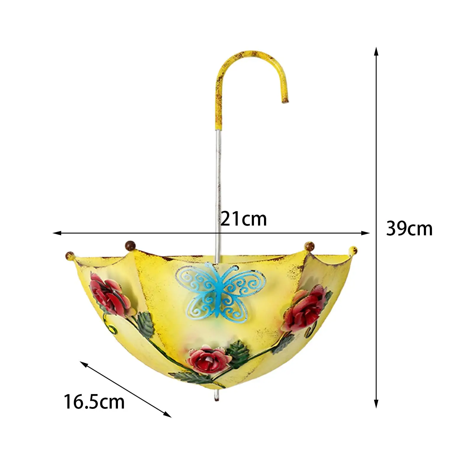 Hanging Bird Feeder Umbrella Shaped Bird Feeder Unique Garden Decoration Bird Food Container for Yard Lawn Balcony Patio