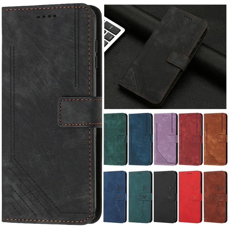 For Redmi 13 12 13C 12C Case Leather Magnetic Flip Case For Funda Xiaomi Redmi 13 12 10 13C 12C 10C 9C NFC 9A 9T 10A Phone Cover