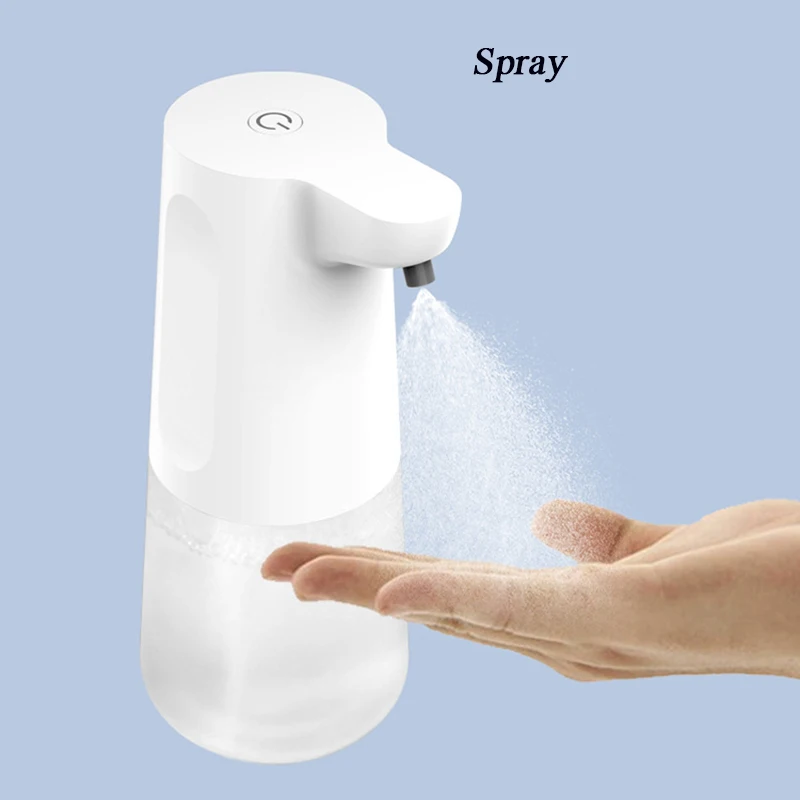 350ML ABS Foam Soap Dispenser USB Charging Contactless Automatic Sensor Smart Foam Machine Alcohol Spray/Foam/Gel Hand Sanitizer