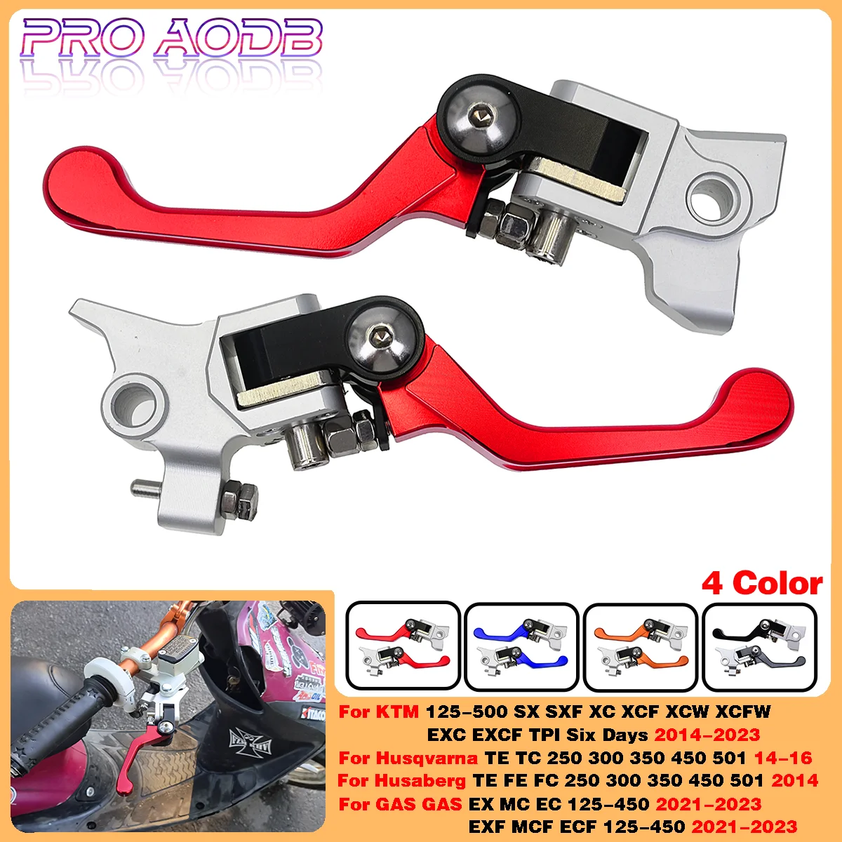 

For KTM 125-500 SX SXF XC XCF XCW XCFW EXC EXCF TPI Six Days 2014-2023 Motocross CNC Brake Clutch Lever Handle EXC300 EXC450 250