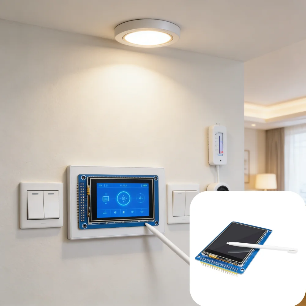 3.2 Inch TFT LCD Display Module with Touch Screen 320x240 Resolution Compatible for STM32 Development Boards