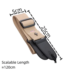 Adjustable guitar strap Vintage Cruz Personality below Acoustic Electric Music Accessories Optional Colors 10 Main Sales Guitar Straed - №2