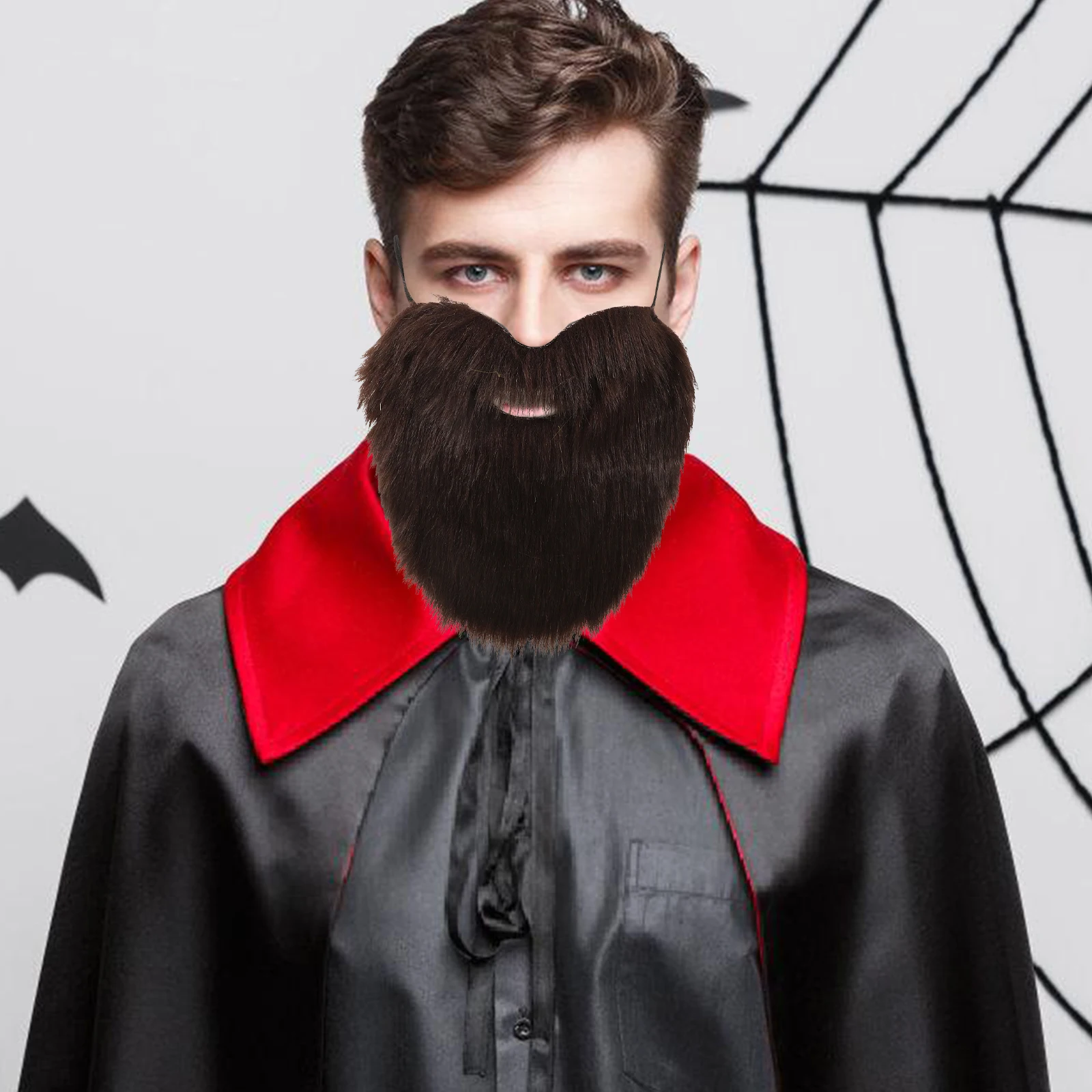 

Реалистичная борода с искусственными усами, искусственная реалистичная косплей, костюм для Хэллоуина, фотоподарок, реалистичная искусственная борода