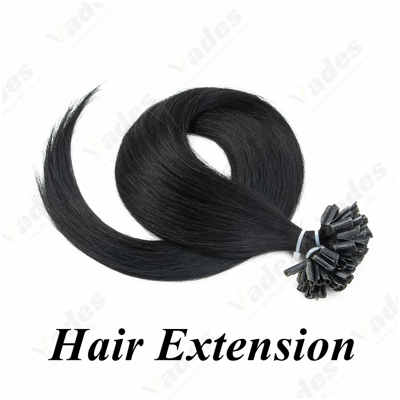 

U Tip Hair Extensions for Women Use Real Human Hair Natural Keratin U Tip Nail Hair Extensions Capsules Pre-bonded 30G/Pack