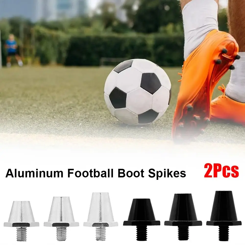 

2Pcs Durable 11/13mm Football Boot Spikes Non Slip Aluminum Soccer Shoe Studs M5 Thread Soccer Boot Cleats for Athletic Sneakers