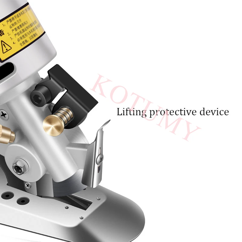 Imagem -06 - Máquina de Corte de Tecido de Faca Redonda Elétrica Cortador de Pano Portátil Ferramenta de Corte de Tecido de Couro Têxtil