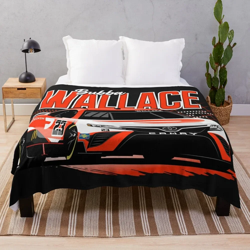 Bubba Wallace 2022 Nascar Throw Blanket Soft Plaid Comforter Soft Extra Large Throw Blankets