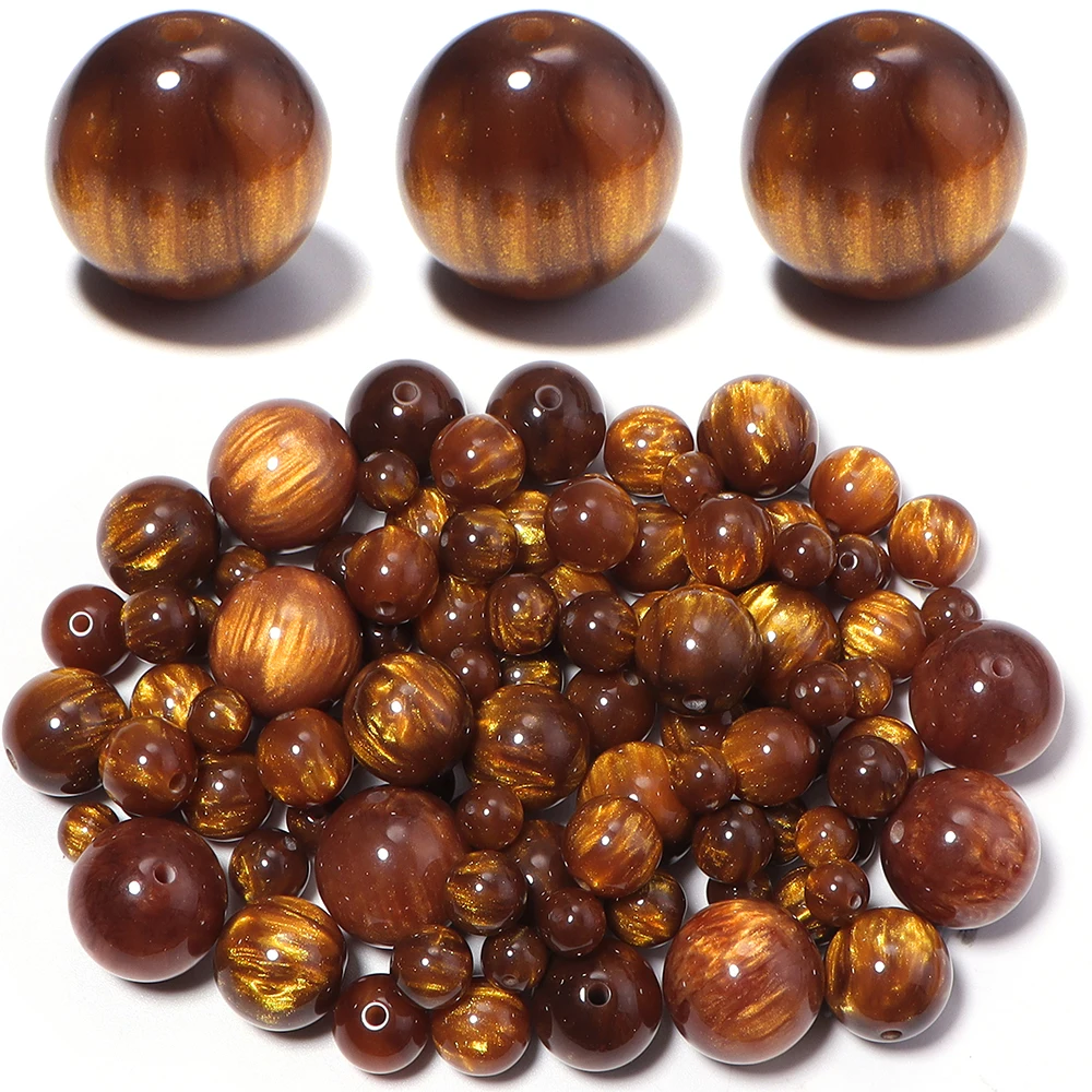 Resin Art And Deco - 5-30pcs/lot Glitter Mitation Cat Eye Round