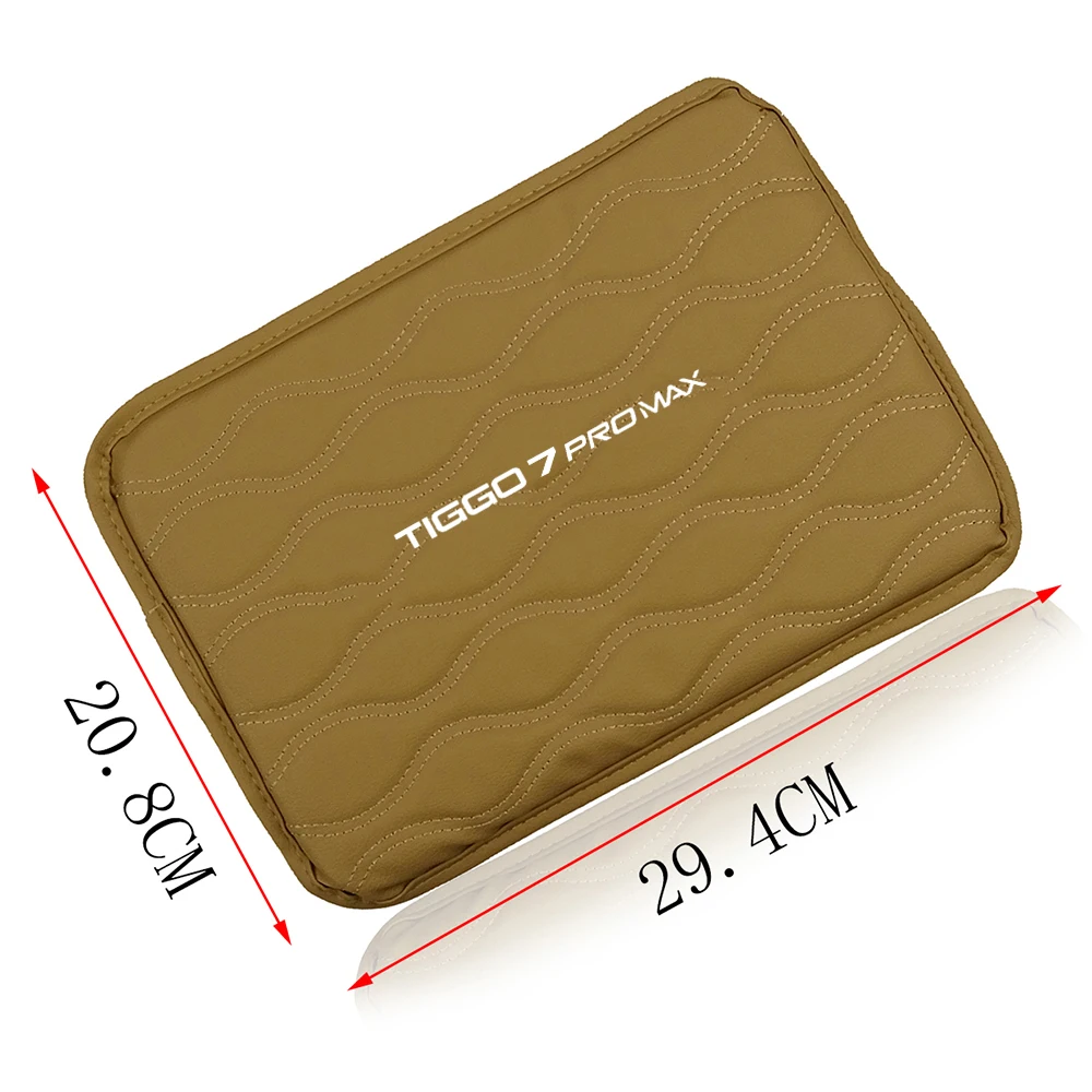 Leather Car Arm Rest Protection Cushion Auto Armrests Storage Box Anti-wear Pad For Chery Tiggo 7 7Pro PLUS Tiggo7 Pro Max 2024