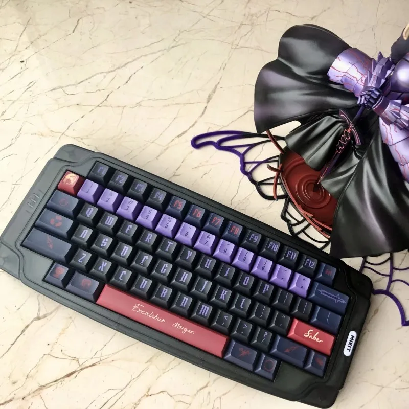 1 Set FGO Altria Pendragon Keycaps PBT Dye Subbed Key Caps Cherry/KCA Profile Anime Game Keycap For MX Switch Keyboard Wooting