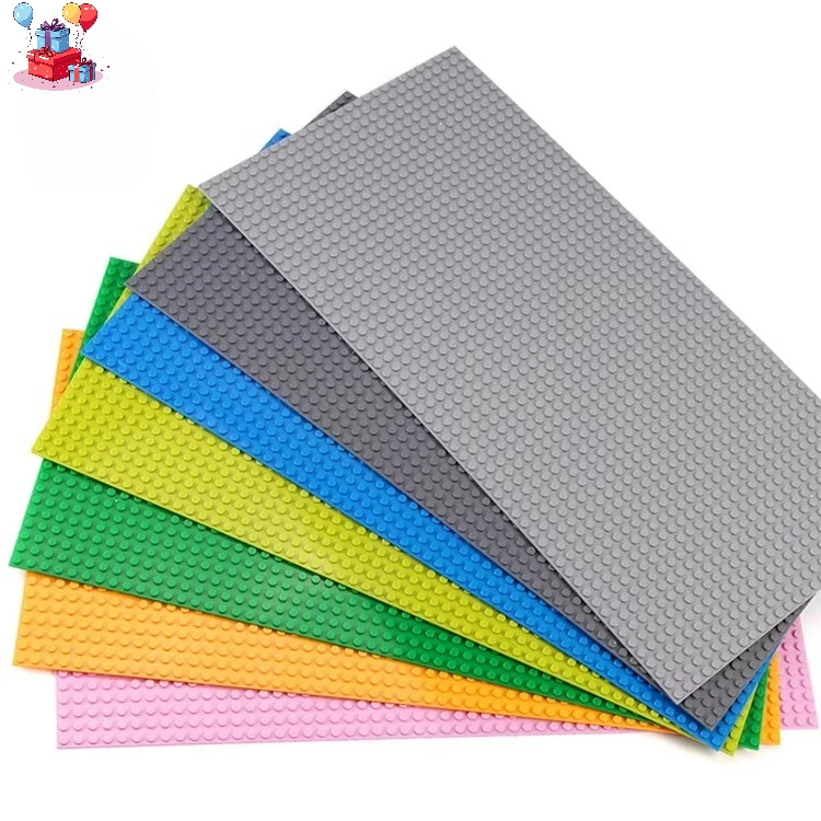 

Double-Sided Base Plate 32x32 & 16x32 Dots, Classic Building Block Baseplate, DIY Colorful Brick Board Compatible with Major