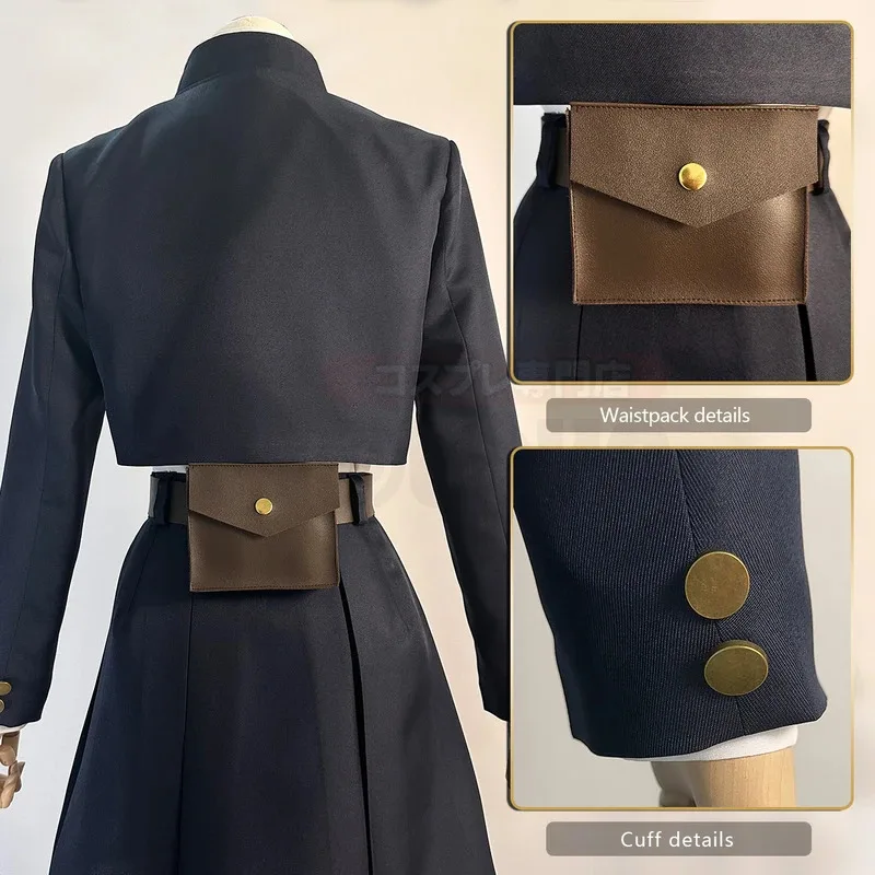 HOLOUN Jujutsu JJK มังงะอะนิเมะ Kugisaki Nobara คอสเพลย์ชุดวิกผมเสื้อกระโปรง Rose สุทธิสังเคราะห์ฮาโลวีนคริสต์มาส