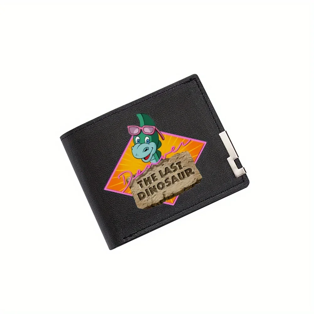 

Dinosaur with sunglasses design. Text label Men's Wallet Printing Design Simple Modern Stylish Business Father's Boyfriend's Chr