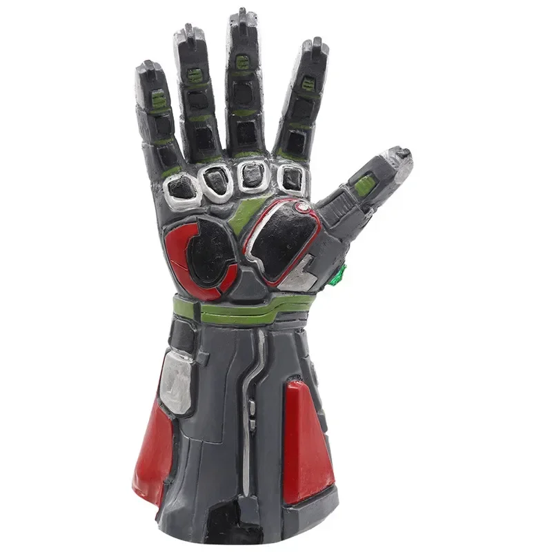 Cosplay 1/1 super-héros Iron man Thanos gants en Latex lumière LED gants de pierres précieuses bras Costume déguisement fête Anime scène spectacle accessoire