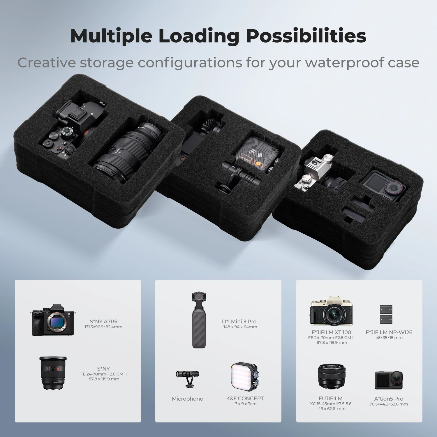 K&F CONCEPT IP67 Waterproof Ca - Drone Camera Action ulasan dan harga
