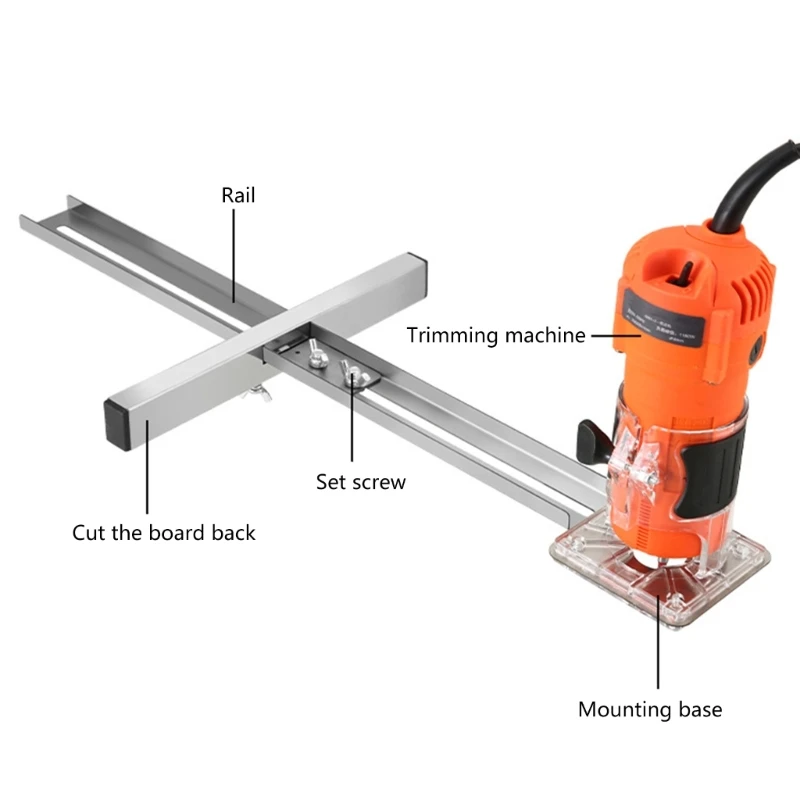 Machine découpage Guide bord positionnement planche à découper outil ouvre-trou rainures M4YD