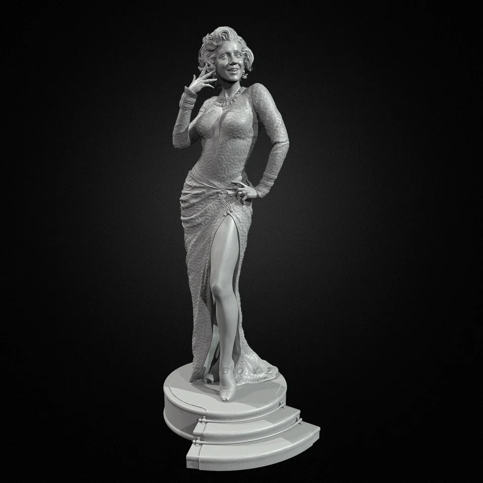 

The height of man 50mm 75mm 90mm Resin model kits figure beauty colorless and self-assembled （3D Printing ）TD-7345/3D