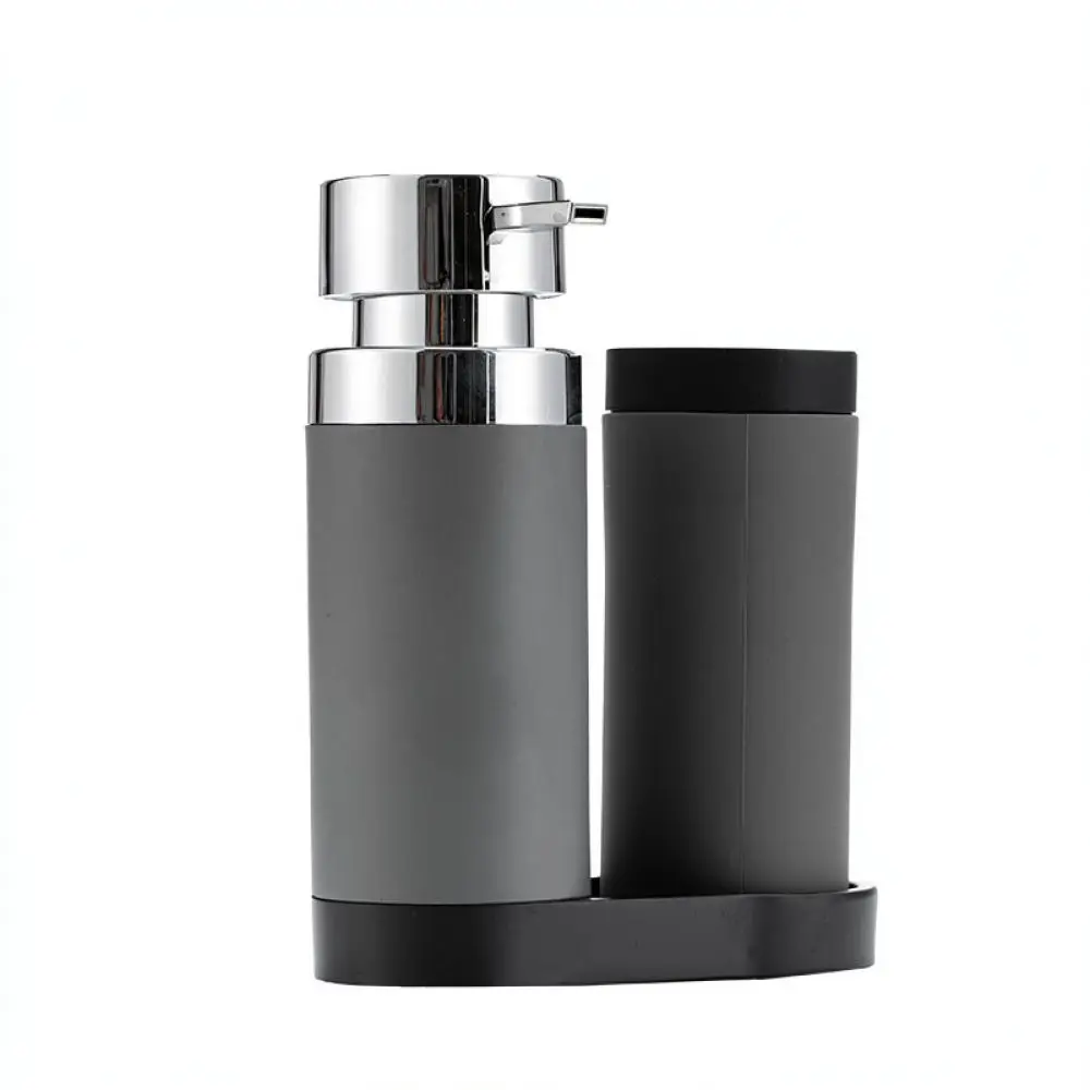 Modern Modern Silicone Soap Dispenser Set With Tray Countertop Organizer For Kitchen Sink Dish Detergent Hand Soap Refillable - Aliexpress Deal