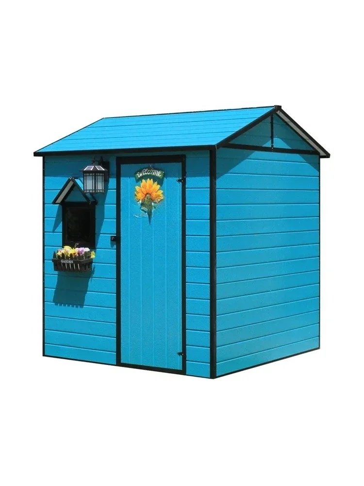 Outdoor garden, storage tool room, simple outdoor utility room, courtyard combination, removable mobile small house
