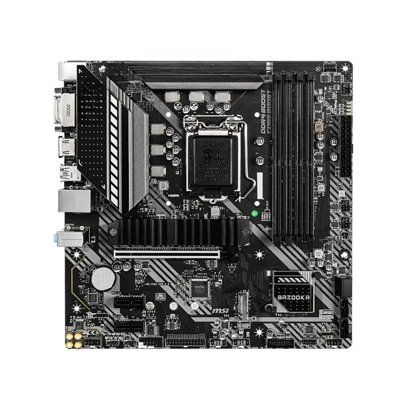 B460M BAZOOKA e-sports main board supports 10 generations of 1200-pin CPU processors in a group of 2