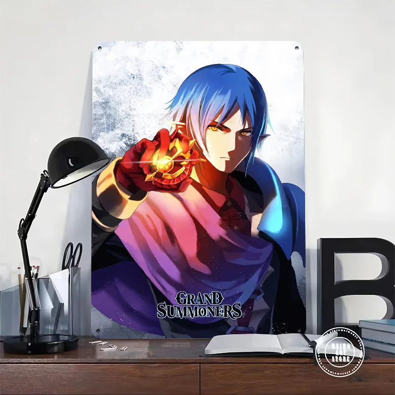 Vox Title Illustration (2022 Popularity Poll) Personalized 3D Textured Metal Poster Wall Art Tinplate Sign for Home Decoration