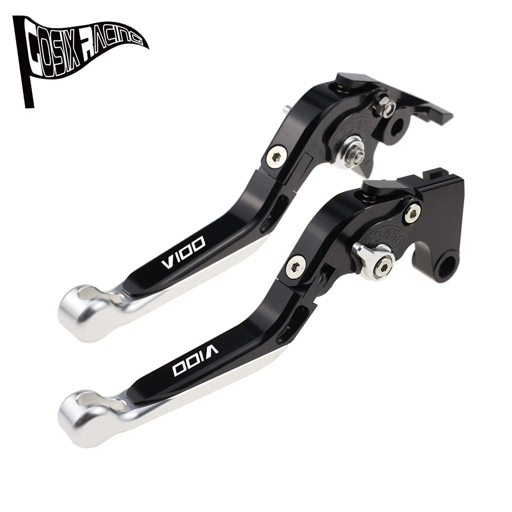 Fit  For V100 MANDELLO V100 S 2023-2024 Motorcycle CNC Accessories Folding Extendable Brake Clutch Levers Adjustable Handle Set