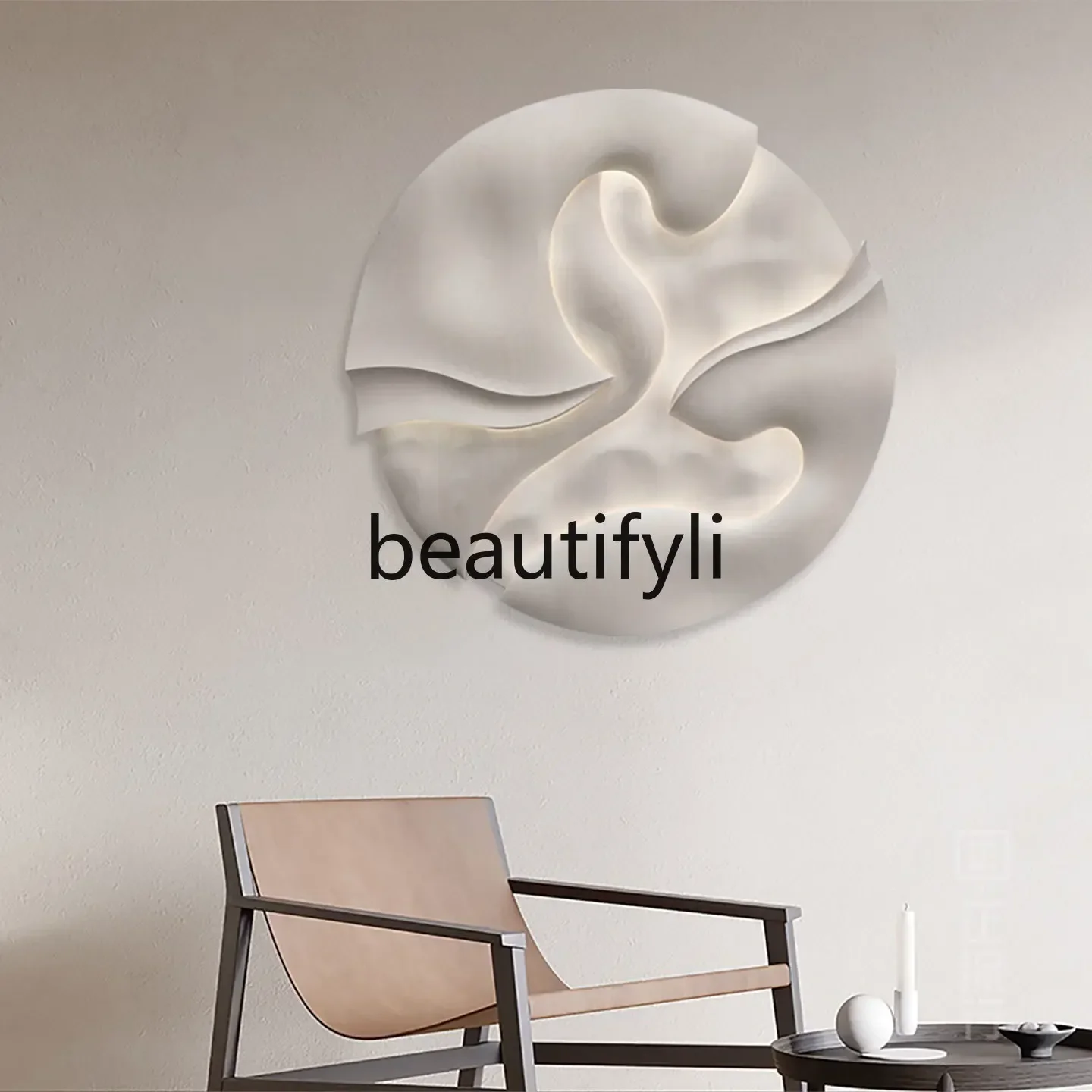 New arrive  Light Luxury Living Room High-end Abstract Entrance Three-dimensional Decorative Painting Hallway Aisle Log Hanging