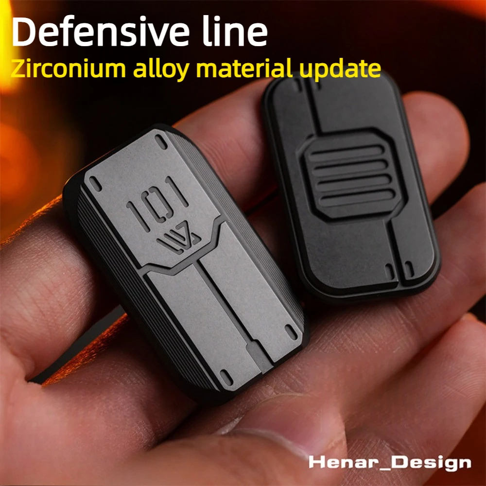 WANWU Defense Line Unlimited Position PaPa Shield Mechanical Metal Fingertip Card Pushing Decompression Toy