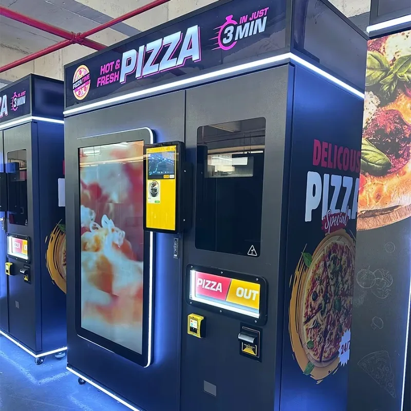 Customized Smart Pizza Vending Machine with Multiple Payment Options and Remote Monitoring