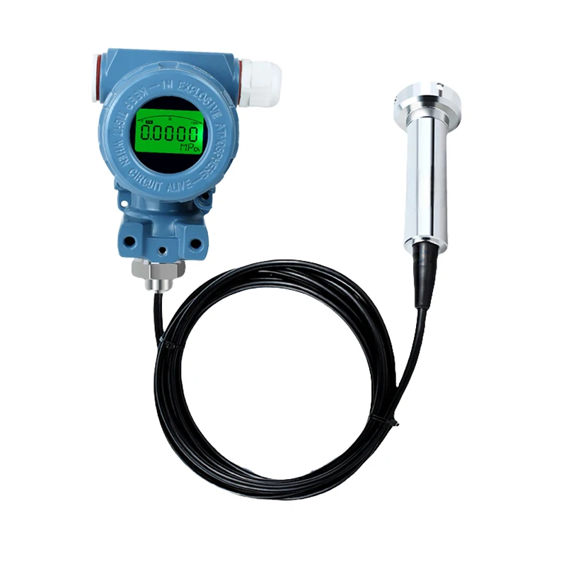 Hydrostatic Submersible Anti Clogging Level Sensor 4-20mA LCD Digital Display Septic Tank Dirty Water Level Transmitter 5m 10m