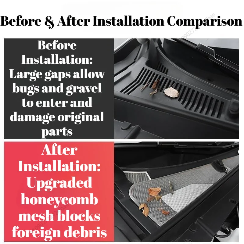 Front Hood & Air Conditioning Vent Anti-Clog Protection Cover Fit for Geely EX5 E5 2025 2026 Proton eMas 7 Exterior Accessories