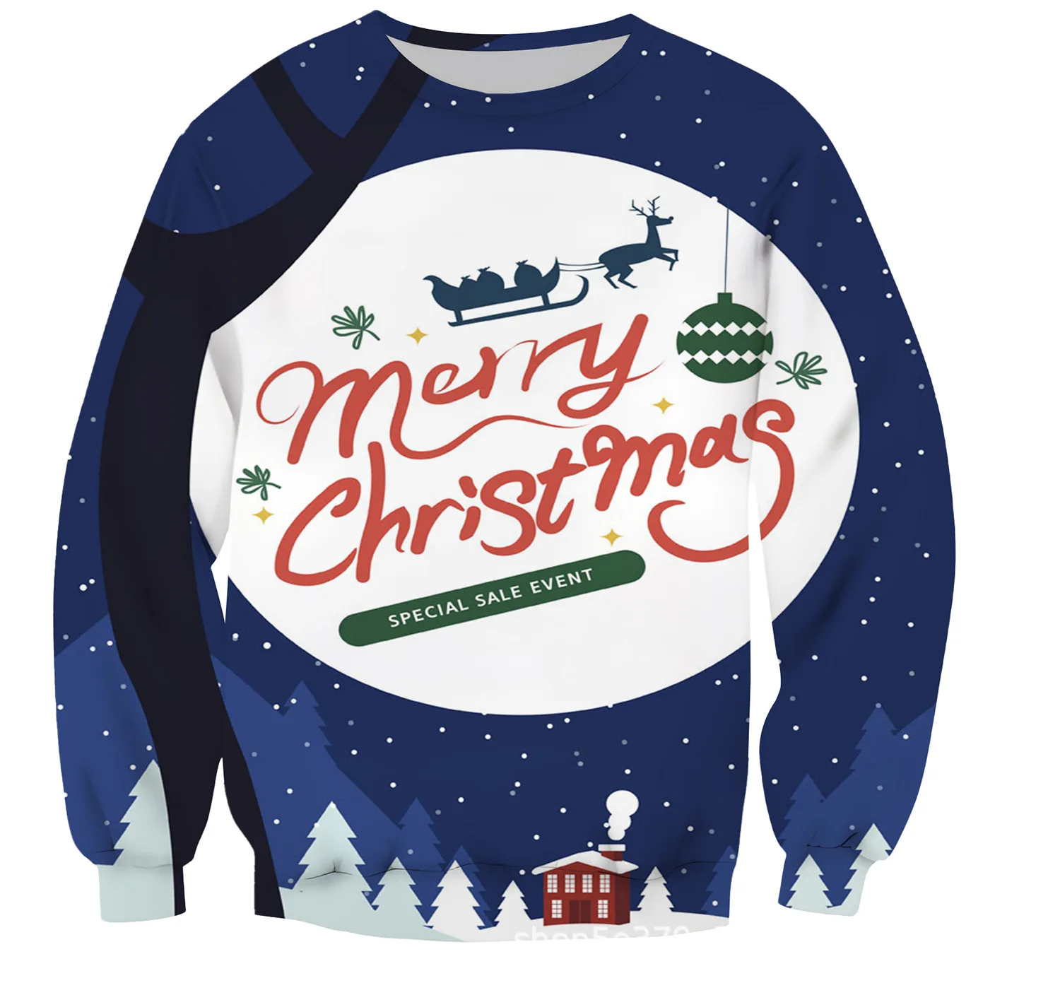 

New 3D Printing Christmas Fashion Men Women Tracksuits Crewneck Hip Hop Sweater Plus Size S-7XL Harajuku Seasons Casual