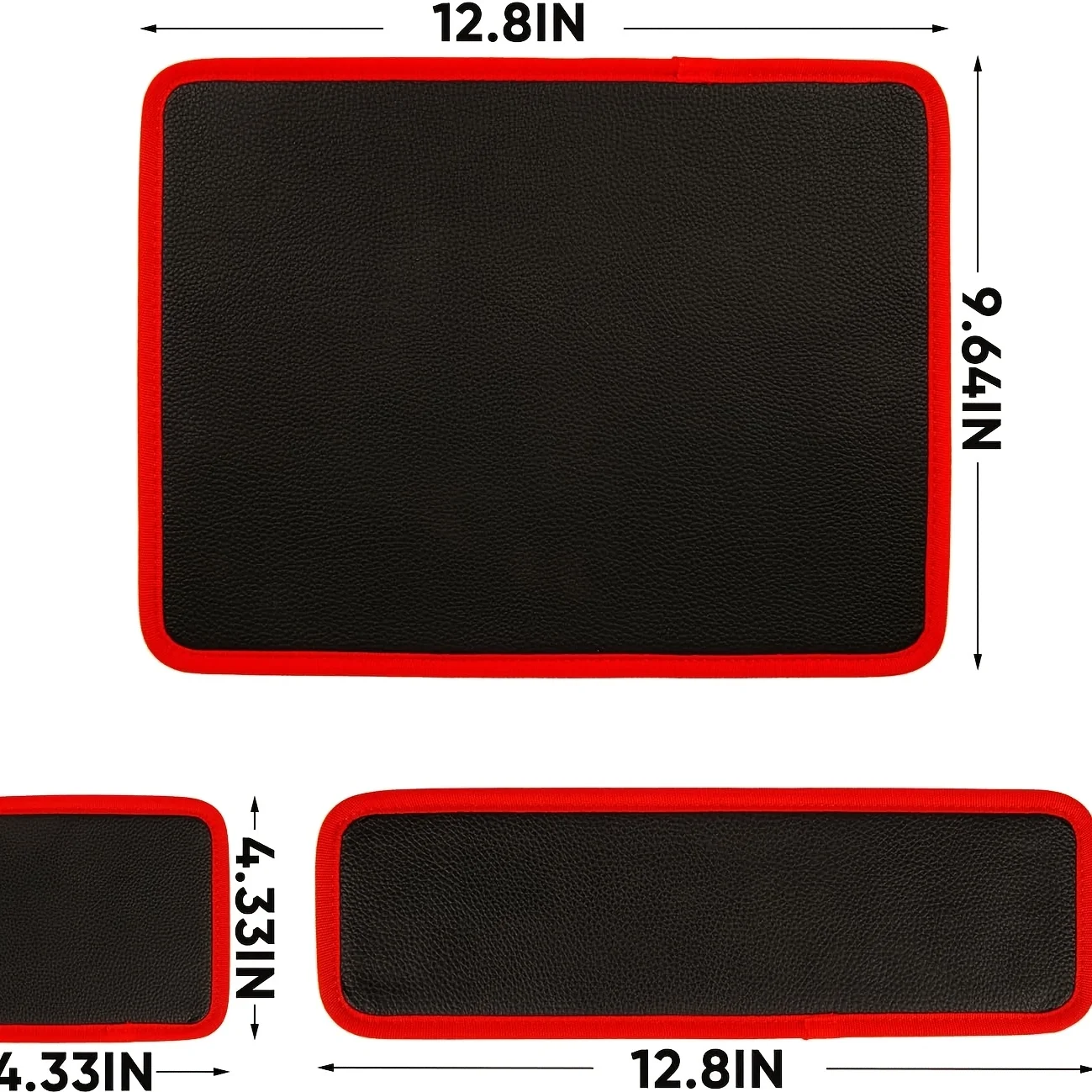 3-Pack Flexible Magnetic Tool Pad And Tray Holder| PVC Material Non-Slip, Suitable for Garage Studio, Repair Tools, Dimensions 12.8X9.8/12.6X4/6.3X5.3 Inches