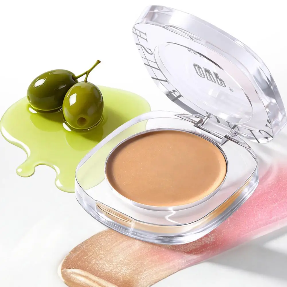 Blush multiuso che cambia colore, illuminante per il viso, trucco impermeabile, polvere per il trucco, cosmetici morbidi per il viso, blush per il contouring Z5O2