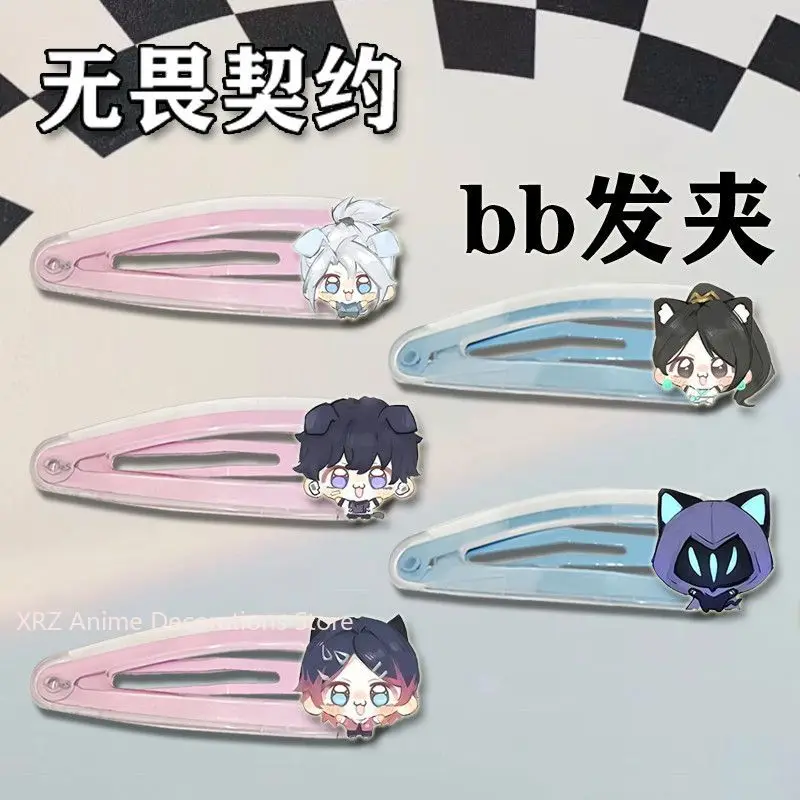 

5PCS VALORANT Jett Omen Accessories Jewelry Props Cosplay Costume Hair Clip Hairpin Headwear Anime Hair Halloween Gift