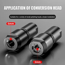 3/6mm Conversion Head Adapter To Straight Grinder Chuck Collet Adapter 100-type M10*1.5 Thread for Woodworking and Polishing