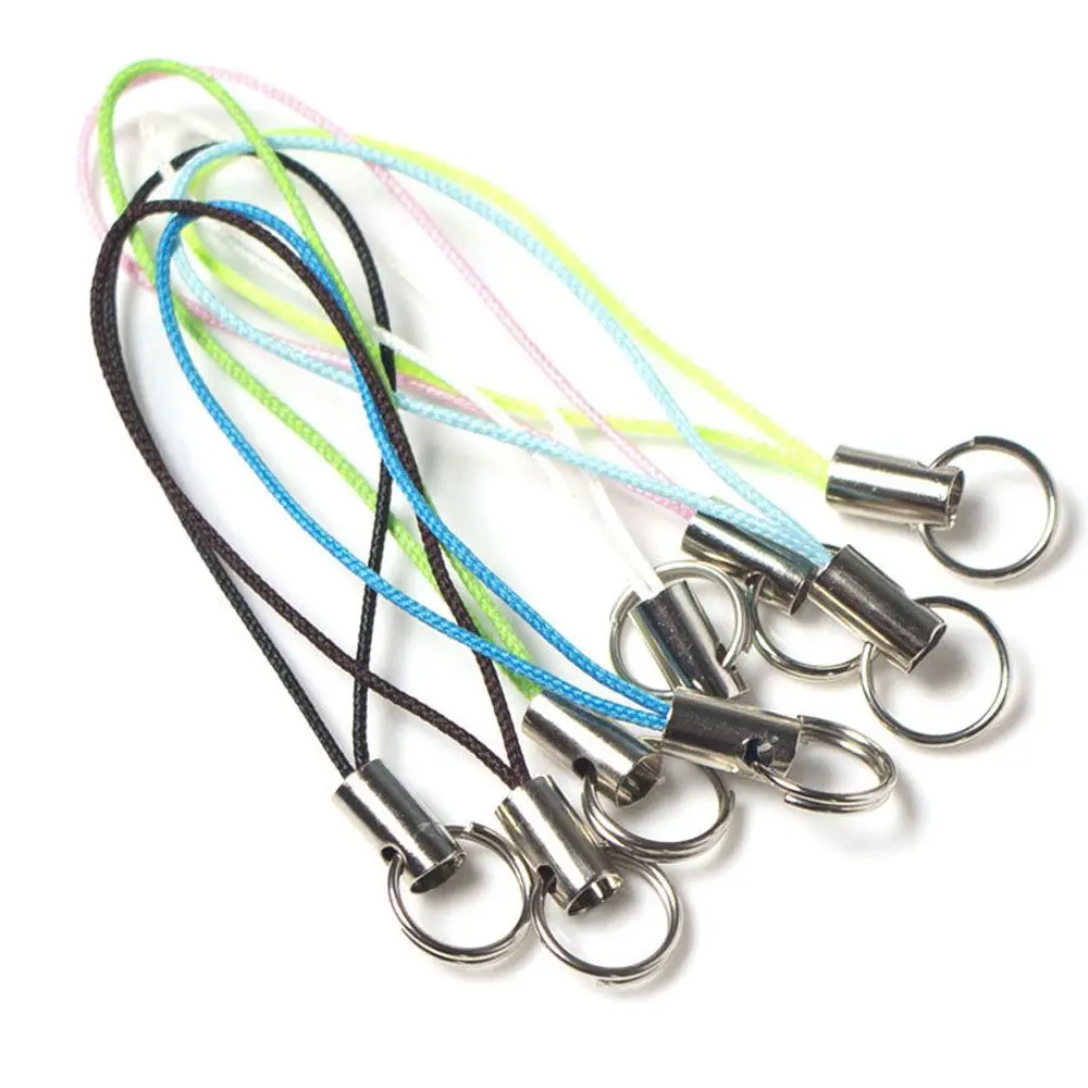100pcs/ bundle Lanyard Threads Cords Pendant Handmade Materials Mobile Phone Jewelry Key Chain Jewelry Making Key Ring