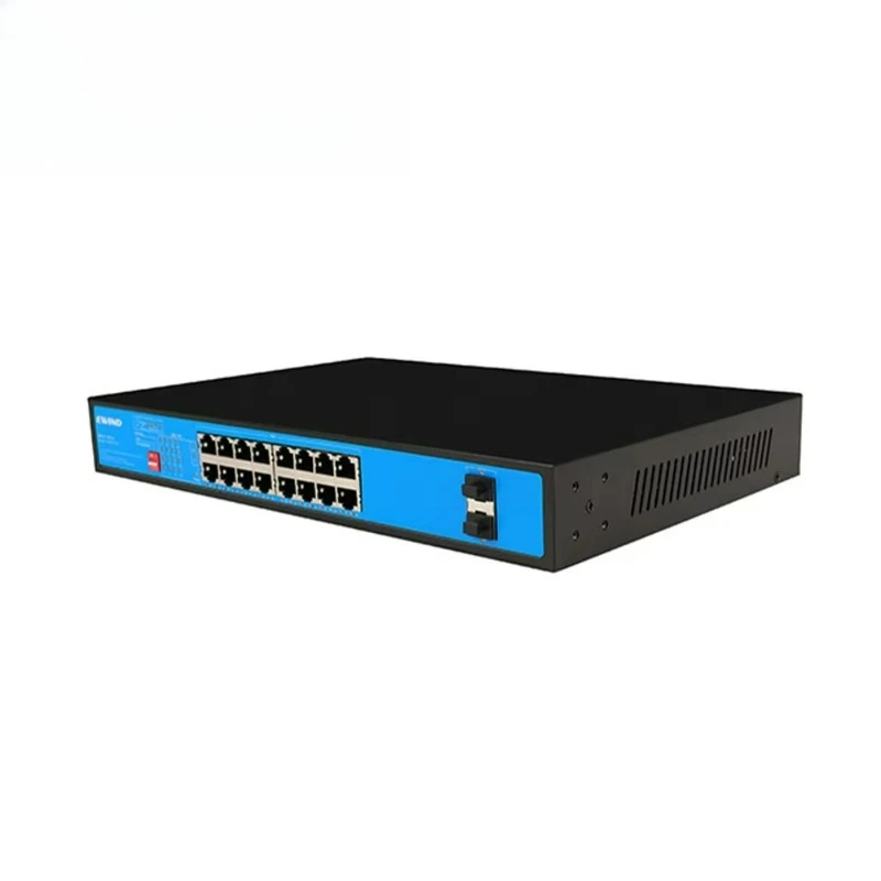 Factory OEM.ODM 16*GE PoE + 2*GF SFP With Wachdog and VLAN Functions PoE Switch Capacity for CCTV System.