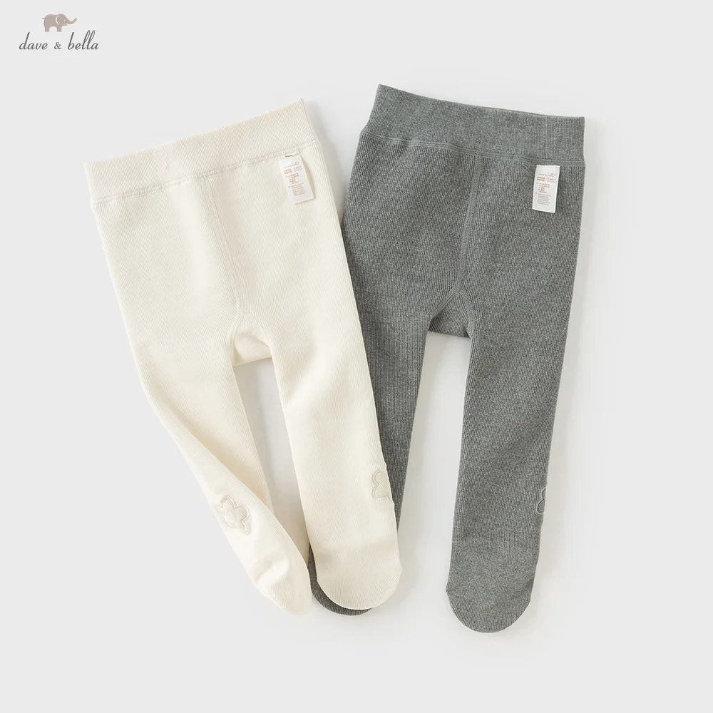 Dave Bella Children's Pantyhose Winter Clothes Girls' Velvet Pantyhose Baby's Stylish Soft Leggings Kids' Clothin DB4253771
