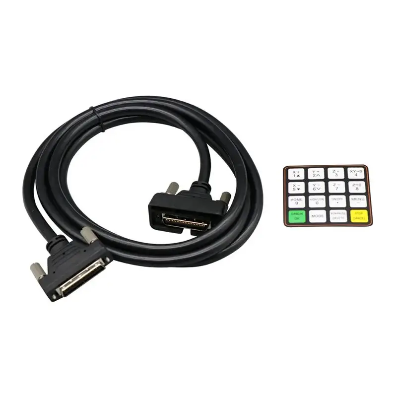For Richauto A11 A12 A15 A18 DSP CNC Controller Cable 4M English Button Film CNC Woodworking Engraving Controller Parts